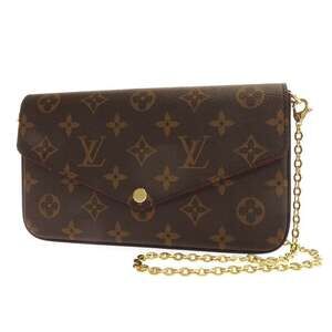Louis Vuitton Monogram Pochette Felicie Long Wallet Fuchsia Pink